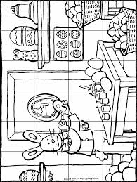 Gratis malvorlagen und ausmalbilder downloaden und ausdrucken. Puzzle Osterhase Kiddicolour