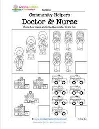Community Helpers Count How Many Doctor Nurse Community Helpers Counting Nurse Nursing Jobs