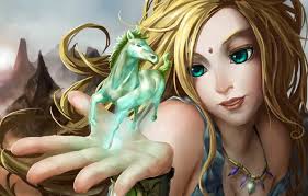 Wallpaper light, the city, rocks, magic, people, figure, art, cave for  mobile and desktop, section фантастика, resolution 1920x1200