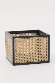Black flat synthetic rattan weaving material plastic for knit and repair chair. Rattan Storage Basket Black Rattan Home All H M Gb