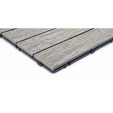 Wpc bodenfliese rhone, holzoptik balkon/terrasse, 11x je 30x30cm = 1qm basis, grau linear. Wpc Bodenfliese Hwc E19 Holzoptik Balkon Terrasse 3d Struktur Linear Antik Braun 4x Je 50x50cm