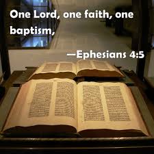 Besides one lord, there is also one faith (eph. Ephesians 4 5 One Lord One Faith One Baptism
