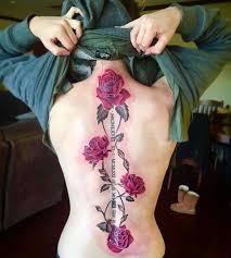 This spine tattoo is like no other, started out at the root then branched out. 70 Beautiful And Elegant Spine Tattoos