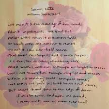 Shakespeare Sonnet 116 Let Me Not To The Marriage Of True Minds Admit Impediments Shakespeare Sonnets Sonnet 116 Sonnets