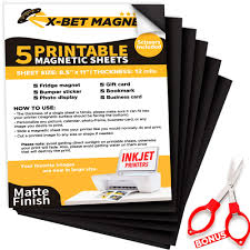 Download it once and read it on your kindle device, pc, phones or tablets. Printable Magnetic Sheets 5 Pcs Each 8 5 X 11 Flexible Magnet Sheets Non Adhesive For Photo And Picture Magnets Matte Printable Magnetic Paper For Cars Diy And Crafts Buy