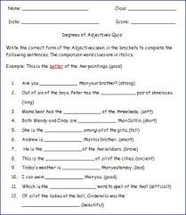 Degrees Of Comparison Of Adjectives Exercises With Answers Pdf Nyla S Crafty Teaching Adjective Activities Tiered For Positive Comparative And Superlative Superlative Adjectives Adjective Worksheet Teaching Adjectives