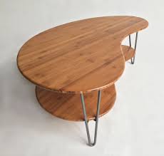 A coffee table is the focus of any living room furniture layout and creates the perfect spot for. Mid Century Modern Kidney Bean Shaped Coffee Table With Shelf
