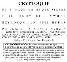 Crossword puzzles are for everyone. 021318 Cryptoquip Cryptoquip Cecildaily Com