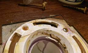 There is no clearance between. Cracked Pvc Toilet Flange Terry Love Plumbing Advice Remodel Diy Professional Forum