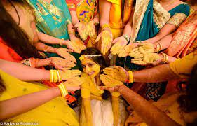 Best Haldi Outfits Indian Wedding Wedmegod Shadishaga Wedding Photography Y Indian Wedding Couple Photography Wedding Couples Photography Yellow Wedding Dress