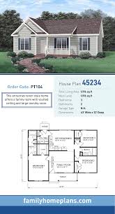 The best 3 bedroom 2 bath 1 story house floor plans. Ranch Style House Plan 45234 With 3 Bed 2 Bath Ranch House Plan Ranch Style House Plans Family House Plans