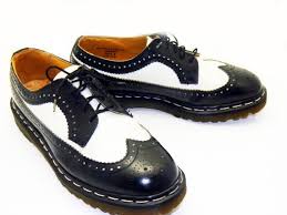 Black And White Wingtip Doc Martens Dr Marten Mens Size 8 Womens 95 Black And White By Rubesrelics 56 25