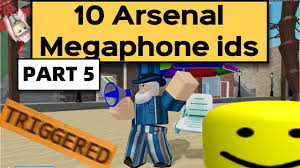 All arsenal codes in an updated list for january 2021. Arsenal Megaphone Codes Roblox Arsenal Megaphone Id S Roblox Arsenal Megaphone Ids Codes 2020