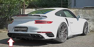 Porsche 997 carrera mk2 aerokit to have the classy look of the legendary rs models in a modern interpretation. Rear Diffuser Moshammer Satin Black