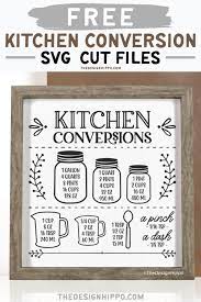 Look for other features such as unit conversion, timers and thermometers,. Free Kitchen Conversions Chart Svg Cut Files For Cricut