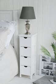 White Bedroom Furniture The White Lighthouse Narrow White Bedside Table White Bedside Table Slim Bedside Table
