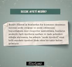 Secde ayeti okuyan kişi namazda değilse, ister ayeti okur okumaz. Tilavet Secdesi Nasil Yapilir Resimli Anlatim 14 Secde Ayeti Galeri Fikriyat Gazetesi
