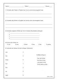 Englisch fächer übung / ubungen zur schriftlichen mittlere reife prufung landesbildungsserver baden wurttemberg : Englisch Zahlen Und Farben Unterrichtsmaterial Im Fach Englisch In 2021 Englisch Grundschule Zahlen Unterrichtsmaterial