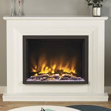 Hi there here i have a solid marble fireplace with solid mahogany wood surround, electric fire with two speed heater and. Elgin Hall Pryzm Cabrina 52 Marble Electric Fireplace Suite Hotprice Co Uk