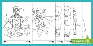 Print this simple apple colouring page for younger children to enjoy. Super Soap S Handwashing Colouring Pages Teacher Made