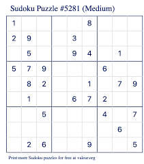 Sudoku puzzles are solved with logic and don't require you to have any math skills (well, besides being able to count to 9). Free Printable Medium Sudoku With The Answer 5281