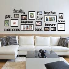 22 Pcs Word Family Is Photo Picture Frame Collage Set Black Home Wall Art Decor Ebay Diyhous In 2020 Family Wall Decor Farm House Living Room Wall Decor Living Room