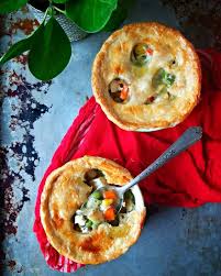 Individual Chicken Pot Pies Adapted From Skinnytaste Cookbook Individual Chicken Pot Pies Skinny Taste Recipes Chicken Pot Pie