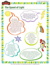 Science is an area of study which involves anything and everything in the entire universe. The Speed Of Light Worksheet Space Science 5th Grade Sod