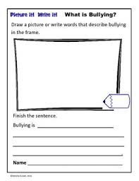 What Is Bullying Picture It Write It Word Work What Is Bullying Who Is A Veteran