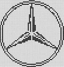 865d010f28636cdf9a2363583e1c3b26 Jpg 236 245 Plastic Bead Crafts Cross Stitch Patterns Mercedes Benz Logo