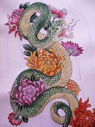 36 Ideas Tattoo Snake Flower Google Snake Tattoo Design Japanese Tattoo Symbols Japanese Tattoo Art