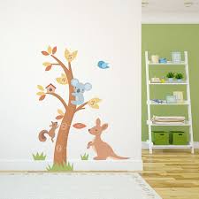 Koala And Kangaroo Growth Chart Printed Wall Decal