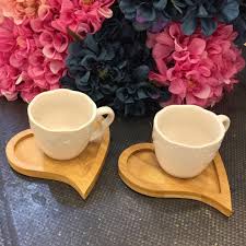 kalp model bambu tabakli ikili porselen kahve fincan seti 26 tl sunum sunumonemlidir cici cicibici pembe tantitoni evdekorasyonu fi ncan kahve fi ncani bambu