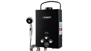 The eccotemp l5 portable tankless water heater is perfect for campsites, cabins, or simply around the house. Buy Devanti Portable Gas Water Heater 4wd Shower Head Black Harvey Norman Au