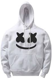 Marshmello is one of the highest paid djs in the world and we haven't even seen his face. Marshmello Smile Face Printed Long Sleeve Casual Loose Hoodie Beautifulhalo Com
