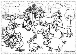 Kleurplaat boerderij 26 allerleukste boerderij kleurplaten. Koeien Kleurplaten