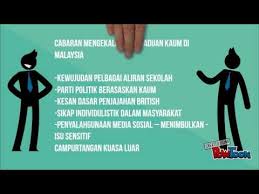 Perpaduan merupakan antara keistimewaan yang wujud di malaysia dan penting untuk mencapai status negara maju menjelang tahun 2020. Perpaduan Kaum Di Malaysia Youtube