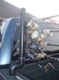 Blake Recently Fashioned Up A Rod Holder For His Truck Bed That Should Work Better Than Well Nothin Diy Fishing Rod Holder Diy Fishing Rod Fishing Rod Holder