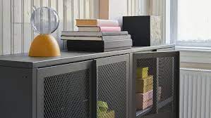 Many people with masonry fireplaces choose not to have glass doors. Ivar Cabinet With Doors Pine Grey Mesh Ikea