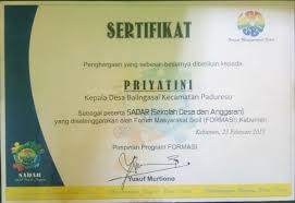 We did not find results for: Piagam Penghargaan Dan Sertifikat Website Resmi Desa Balingasal Kecamatan Padureso Kabupaten Kebumen