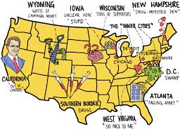 Why are americans so stupid. Map Of America According To Donald Trump Washington Post