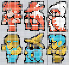 Video game cross stitch, from one of the most iconic games: Final Fantasy Characters Cross Stitch Pattern Fantasy Cross Stitch Cross Stitch Geeky Cross Stitch