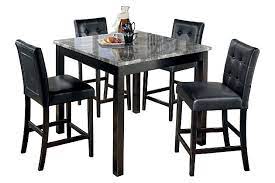 Roundhill furniture black metal height bar table set. Maysville Counter Height Dining Table And Bar Stools Set Of 5 Ashley Furniture Homestore