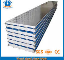 Color Coated Corrugated EPS Roof Sandwich Panel for Office ...