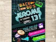 Customize your invite from our 90th birthday invitation collection, and email or print from our website. 43 Printable Free 90s Party Invitation Template For Free By Free 90s Party Invitation Template Cards Design Templates