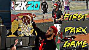 Nba 2k20 First Game In The Park With My 94 Overall Point Guard First Game Nba Park Games