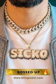 Custom Blue Drip Bubble Letter Necklace Name Necklace Womens Necklaces Mens Fashion Jewelry