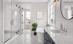 Add a splash of color with a fun rug or contemporary art on the walls and all the sudden you'll be primping a little longer in your updated space. 33 Master Bathroom Vanity Ideas