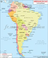 De L Amerique Du Sud Carte D Amerique Du Sud Carte Bresil Carte Politique