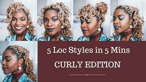 Choose which highlights will work best for you, get to know which techniques to use and how to prep your hair to minimize the damage. 5 Loc Styles In 5 Minutes Curly Edition Youtube